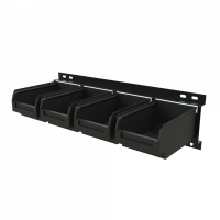 Держатель GAROPT для лотков 4шт (лотки в комплекте), крепление на инструментальную тележку или перфорированную панель gtppd10