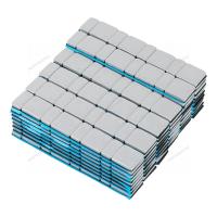 Грузики самоклеящиеся (4х5+4х10 г) Fe закругленные L=14 см, серые, 50 лент w510fr3g