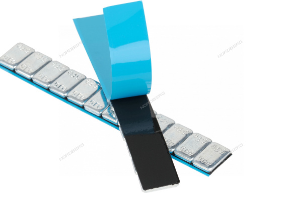 Грузики самоклеящиеся (12х5 г, L=14 см) Fe закругленные, 50 лент w5fr4