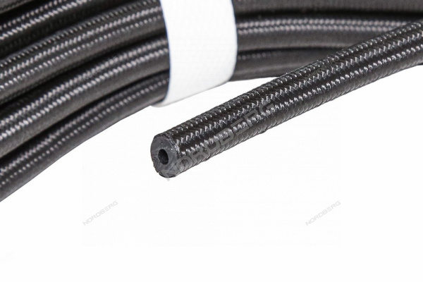 Шланг топливный резиновый в оплетке 3мм, 1м. h0307nbr-br