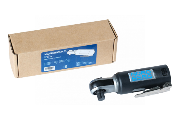 Пневмотрещотка 3/8inch (Дюйм) укороченная nordberg np0234