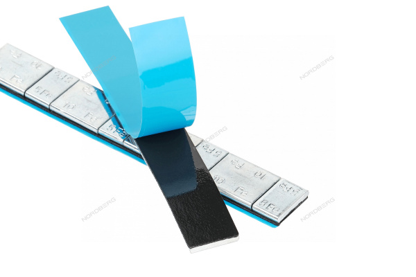 Грузики самоклеящиеся (4х5 г+4х10 г, L=14 см) Fe квадратные, 50 лент w510fs4