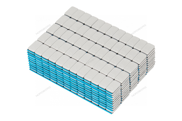 Грузики самоклеящиеся (12х5 г, L=14 см) Fe закругленные серые, 50 лент w5fr4g