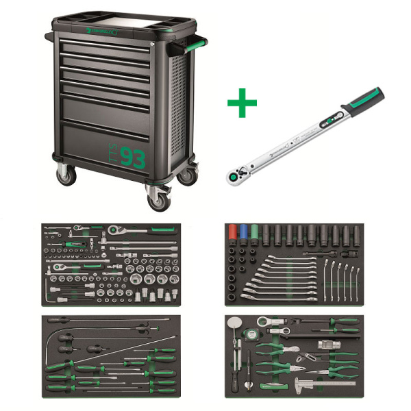 Тележка с набором инструмента, 168 предметов, STAHLWILLE, 98830123, 93/168QR 191889