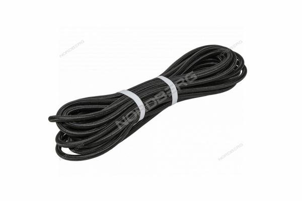 Шланг топливный резиновый в оплетке 6 мм, 1 м h0611nbr-br