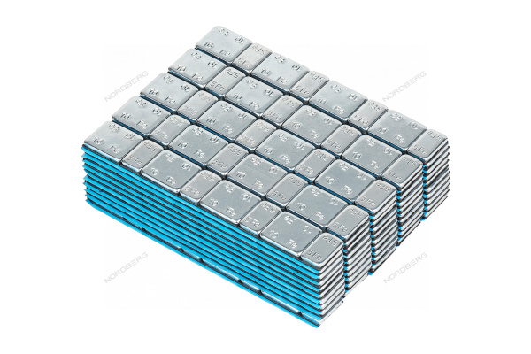 Грузики самоклеящиеся (4х5 г+4х10 г, L=14 см) Fe закругленные, 50 лент w510fr4