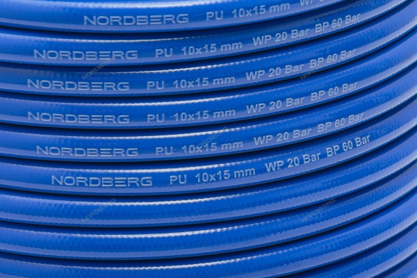 Шланг воздушный ПУ Ø 10х15 мм, 1 м h1015pu