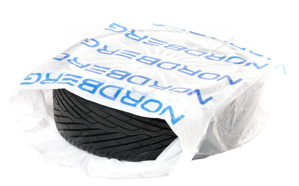 ПАКЕТ ДЛЯ ШИН ПНД 110х110см 18мкм белый с логотипом(100 шт.) nordberg цб-00007034