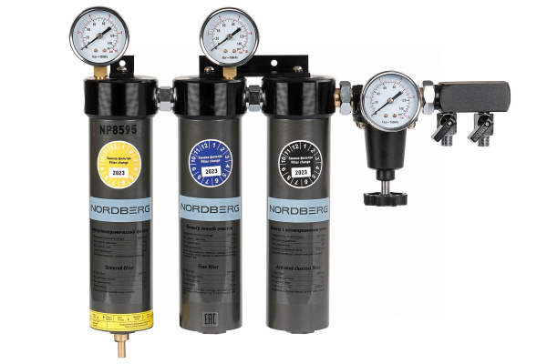 Фильтр-группа трехступенчатая до 0,01 мкм np8595