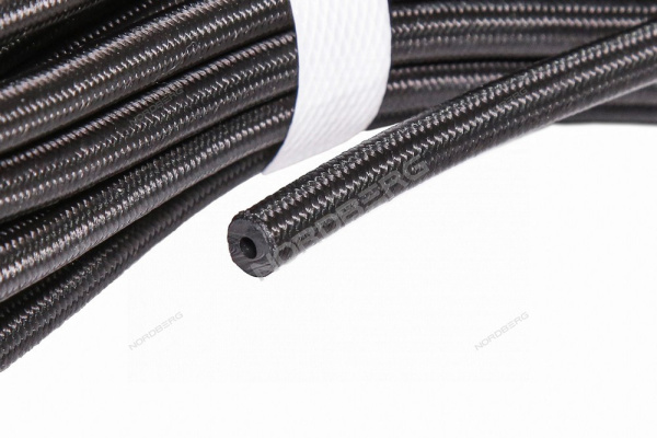 Шланг топливный резиновый в оплетке 3,2 мм, бухта 15 м h03207nbr-br_15