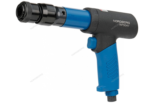 Пневмозубило усиленное 234 мм, с комплектом насадок и быстросъемным держателем в кейсе, 20 предметов np5041k