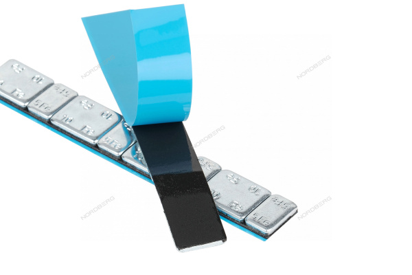 Грузики самоклеящиеся (4х5 г+4х10 г, L=14 см) Fe закругленные, 50 лент w510fr4