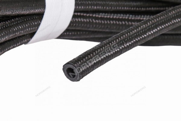 Шланг топливный резиновый в оплетке 8 мм, 1 м h0813nbr-br