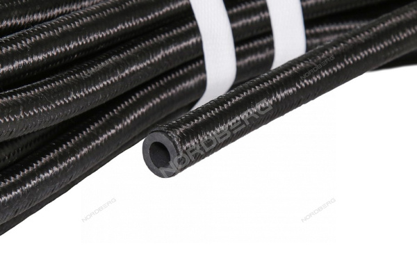 Шланг топливный резиновый в оплетке 10 мм, 1 м h1015nbr-br