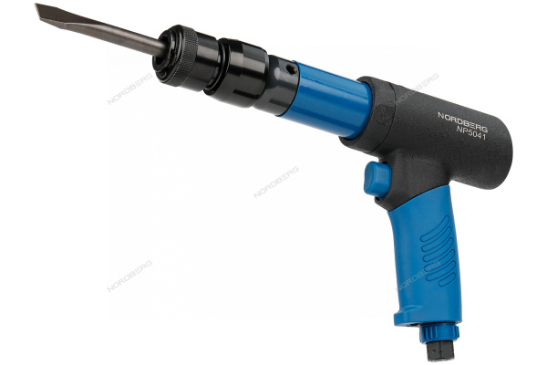 Пневмозубило усиленное 234 мм, с комплектом насадок и быстросъемным держателем в кейсе, 20 предметов np5041k