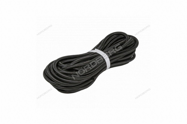 Шланг топливный резиновый в оплетке 4 мм, 1 м h0409nbr-br