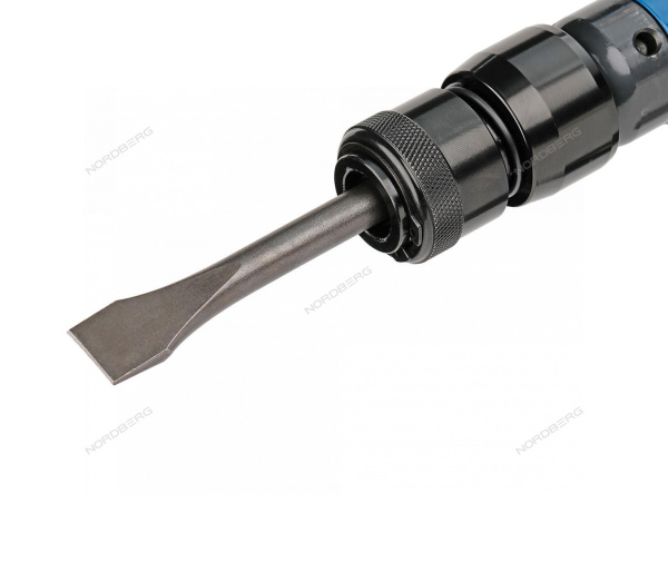 Пневмозубило усиленное 234 мм, с комплектом насадок и быстросъемным держателем в кейсе, 20 предметов np5041k