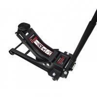 Домкрат подкатнойгидравлический 3 т усиленный низкопрофильный с прорезиненной накладкой на рукоятке (2 поршня, резиновая накладка,h min75мм,h max510 f-t830018