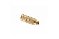Разъем inch (Дюйм)мамаinch (Дюйм) быстросъемный - резьба M1/4inch (Дюйм), с фиксатором, латунь npf22b