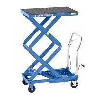 Стол подъемный гидравлический, 300 кг, двойные ножницы, синий n3t301b