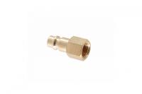 Переходник inch (Дюйм)папаinch (Дюйм) быстросъемный - резьба F1/4inch (Дюйм), латунь npm32b