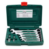 Набор комбинированных гаечных ключей с трещоткой и адаптером Hans, 16651MB 16651mb