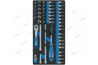 Набор торцевых головок 1/4inch (Дюйм)inch (Дюйм) с принадлежностями, ложемент, 50 предметов 9-2550mrv