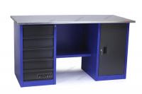 Верстак двухтумбовый (тумба с 5 ящиками и дверью) верстакофф proffi116 т д5 101124