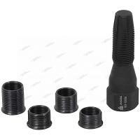 Метчик для восстановления свечной резьбы, набор ремонтных вставок (футорок), 5 предметов мастак 103-12005