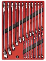 Набор комбинированных ключей, ложемент, 20 предметов мастак 5-21120