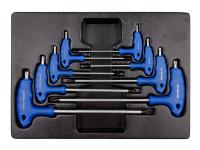 Набор L-образных ключей TORX, ложемент king tony 9-22308pr