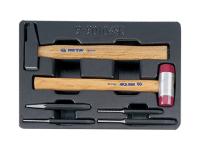 Набор выколоток и керн с молотками, ложемент king tony 9-90106sr