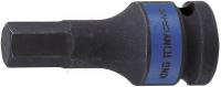 насадка шестигранник ударный 19 мм, 1/2inch (Дюйм) l=60мм kingtony 405519