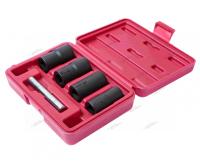 Набор глубоких головок для поврежденных болтов и гаек 17-22мм, 5 предметов (в кейсе) jtc-1322