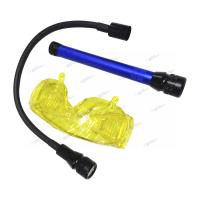 UV-ЛАМПА RK1267 питание 3 батарейки АА, очки,насадка с белым светом 5 LED rk1267