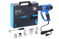 Фен с ЖК-экраном, 6 насадок, в кейсе, 50-650 °С, 2000 Вт ne720