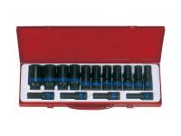 Набор ударных глубоких торцевых головок 1/2 шестигранные, 15 предметов king tony 4415mp03