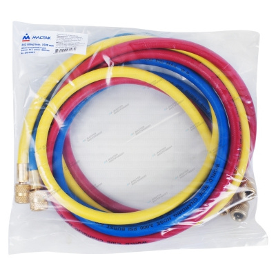 Шланг заправочный для фреона 1/4inch (Дюйм)SAE х1/4inch (Дюйм)SAE, 1,8 м мастак 105-61018