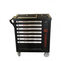 Тележка инструментальная 7 -ми полочная с доп. боковой секцией(черная)(970х790х460мм, полки:500х400х65мм-6шт, 500х400х200-1шт, секция:400х680мм) ef-2205