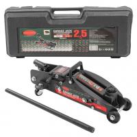 Домкрат подкатной гидравлический 2,5т с фиксацией (h min 140мм, h max 387мм)в кейсе с резиновой накладкой rf-th22501c кейс