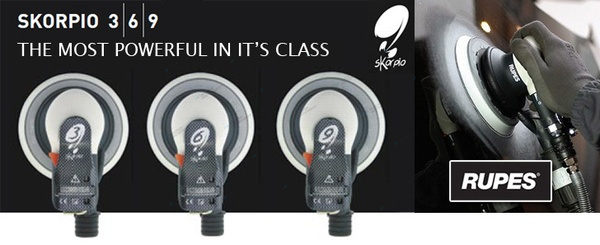 Пневматическая шлифовальная машинка rupes rh156a, skorpio 6 мм