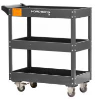 Тележка инструментальная, 3 полки, серая t1(g)