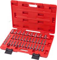 Набор торцевых головок и насадок для обслуживания амортизаторов, кейс, 39 предметов мастак 100-10039c