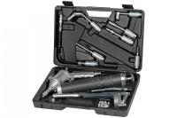 Шприц плунжерный пневматический с поворотом рукоятки, 400 мл, с насадками в кейсе no3404