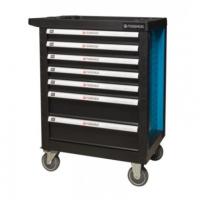 Тележка инстр.7-и полочная(синяя)(980х770х460)полки(520х400х60-5шт,520х400х140-2шт с пластиковой защитой корпуса и противоскользящим защитным ковриком pa-1141117b