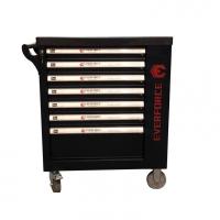 Тележка инструментальная 7 -ми полочная с боковой секцией и набором инструментов 250пр(470х790х970мм, полки: 65х400х540мм-5шт, 200х400х540мм-1шт) ef-2008