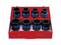 Набор ударных торцевых головок 1 шестигранные, 8 предметов king tony 8410mp