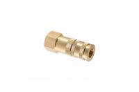 Разъем inch (Дюйм)мамаinch (Дюйм) быстросъемный - резьба F1/2inch (Дюйм), с фиксатором, латунь npf34b