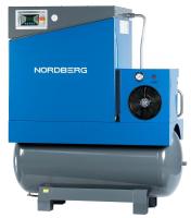 Компрессор винтовой, 11 кВт, ресивер 500 л, 10 бар, 1450 л/мин, осушитель nca15rd