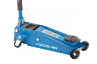 Домкрат подкатной 3 т с резиновой насадкой, быстрый подъем n3203